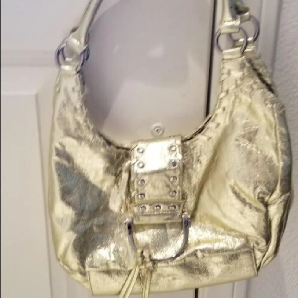 𝅺GOLD hobo bag